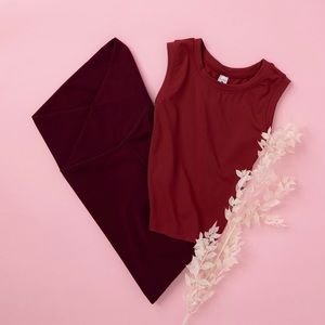 Paragon Fit Wear Columbia Crop Top Red